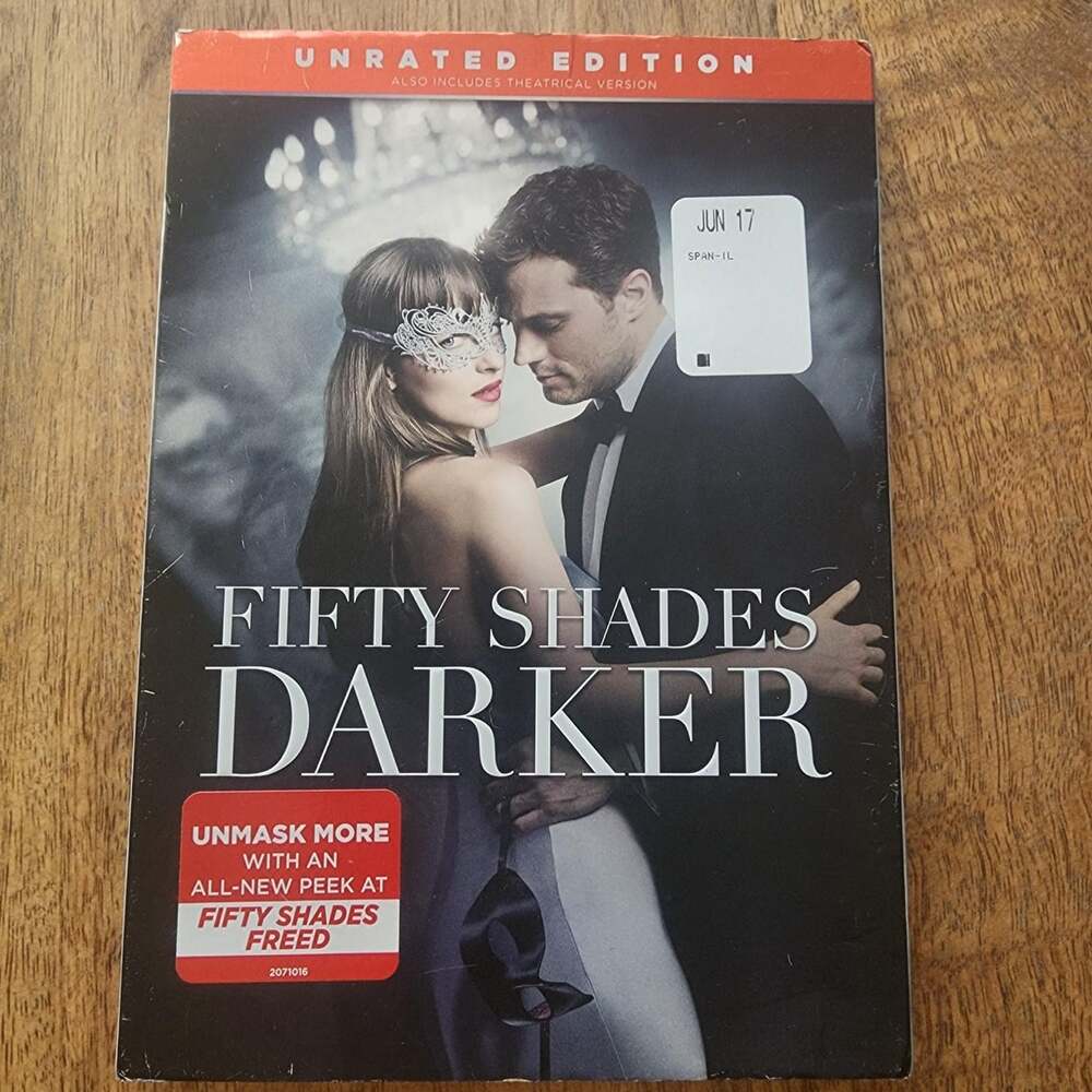 Fifty Shades Darker Unrated Edition DVD Slipcover Jamie Dornan Dakota Johnson